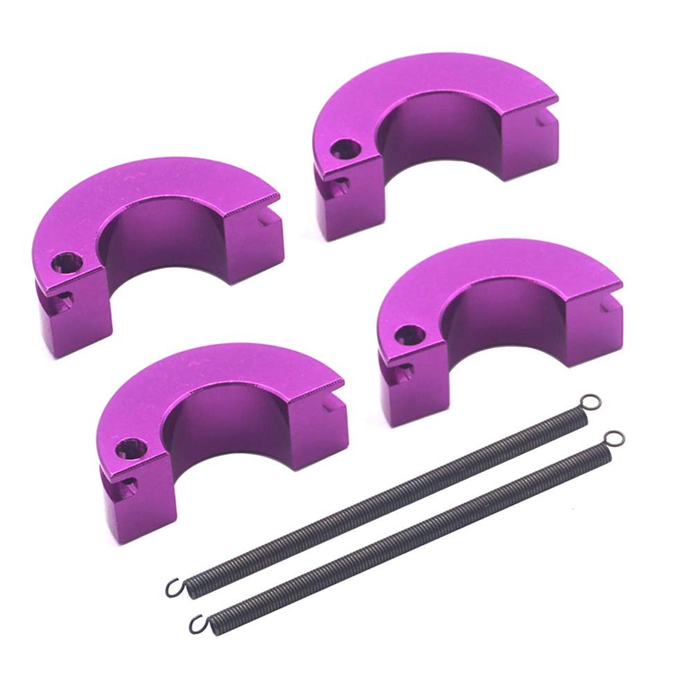 2Pack Vgoohobby Metal Engine Clutch Shoe Spring Upgrade Part Compatible with HSP Redcat Racing Himoto Traxxas 1/10 RC Nitro Racing Car Truck (Purple)