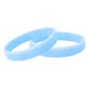 25 Pack Light Blue Silicone Bracelets - Light Blue Colored Rubber Wristbands for Prostate Cancer, Trisomy 18, Cushings, Scleroderma Awareness, Graves Disease, Gift Giving & Fundraising view 1