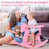 Belleur Rocking Horse for Kids 1-3 Years Old, Wooden Rocking Toy for Toddlers with Removable Fence for Indoor & Outdoor Activities, Baby Horse Riding Toy for Birthday & Visit Gifts view 3