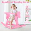Belleur Rocking Horse for Kids 1-3 Years Old, Wooden Rocking Toy for Toddlers with Removable Fence for Indoor & Outdoor Activities, Baby Horse Riding Toy for Birthday & Visit Gifts view 4