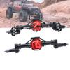 RZXYL 1/10 Aluminum Alloy Complete Portal Axles for Axial SCX10 D90 RC Crawler Car Upgrades (Black) view 1