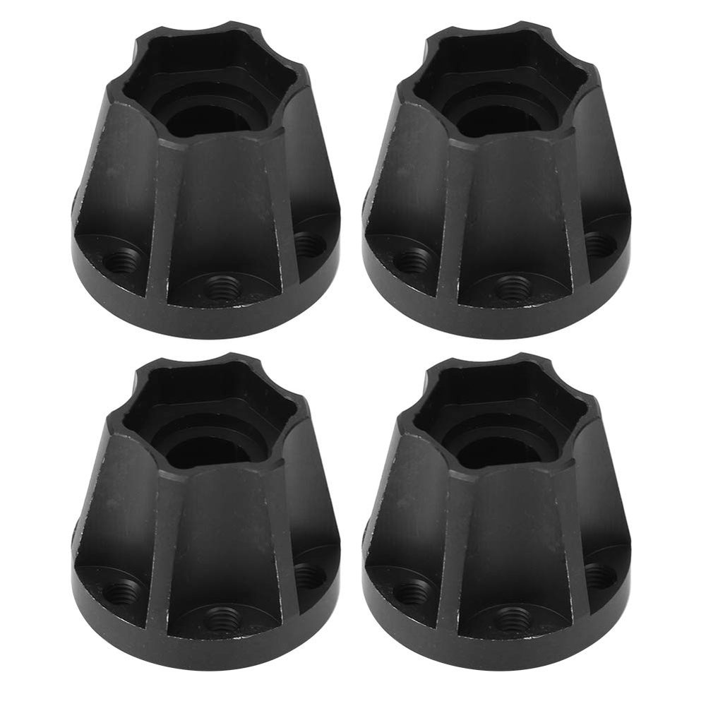4pcs Wheel Hex Hub, RC Wheel Hex Hubs Drive Adapter Fit for SCX10 1/10 RC Crawler 1.9inch 2.2inch Wheel(20mm) 1/10 Scale Accessories Rc Adapter Kit 12Mm Hub