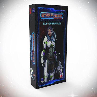 Archon Studio Starfinder Unpainted Miniatures: Elf Operative- 32mm Unpainted Plastic Miniatures by Archan Studio - for Kids and Adults Ages 14+, Grey