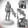 Archon Studio Starfinder Unpainted Miniatures: Elf Operative- 32mm Unpainted Plastic Miniatures by Archan Studio - for Kids and Adults Ages 14+, Grey view 2