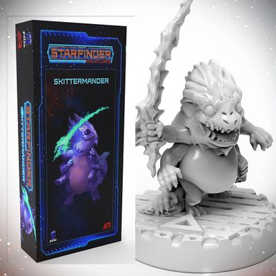 Archon Studio Starfinder Unpainted Miniatures: Skittermander- 32mm Unpainted Plastic Miniatures for Kids and Adults Ages 14+, Grey