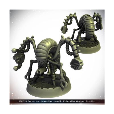 Archan Studio Starfinder Unpainted Miniatures: Anacite Laborer- 32mm Unpainted Plastic Miniatures - for Kids and Adults Ages 14+, Grey
