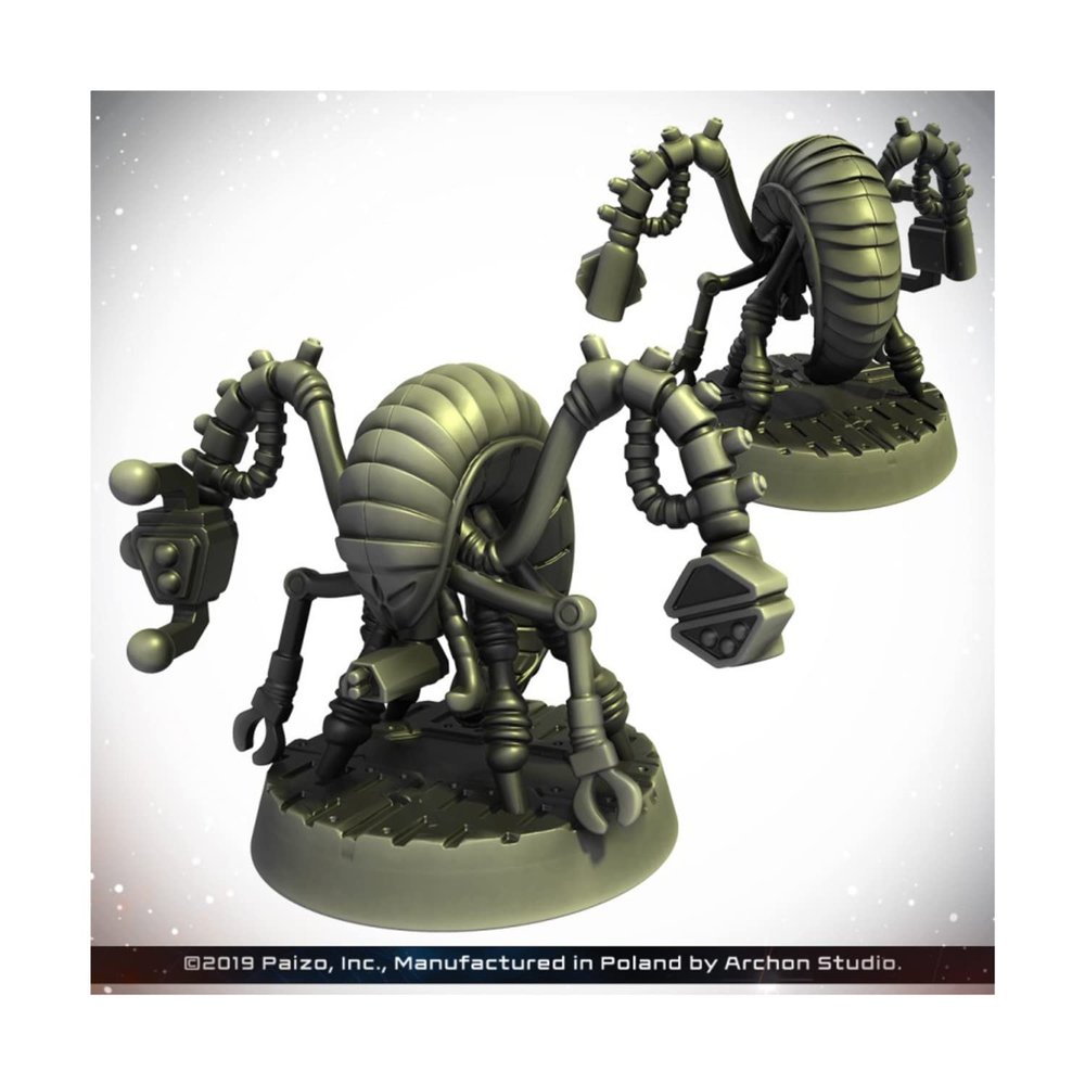 Archan Studio Starfinder Unpainted Miniatures: Anacite Laborer- 32mm Unpainted Plastic Miniatures - for Kids and Adults Ages 14+, Grey
