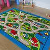 Kids/Baby Room Area Rug City Train Tracks Map Cars Play Mat Extra-Large Nursery Play Rug for Toy Cars and Trucks with Non-Slip Backing and No Chemical Smell,Safe and Fun Baby Mat-Extra Soft view 1