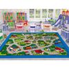 Kids/Baby Room Area Rug City Train Tracks Map Cars Play Mat Extra-Large Nursery Play Rug for Toy Cars and Trucks with Non-Slip Backing and No Chemical Smell,Safe and Fun Baby Mat-Extra Soft view 2