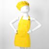 Alvivi Kids Chef Kitchen Costume Apron Hat Outfit Adjustable Bib Artist Apron for Cooking Baking Painting Crafting Yellow 2-4 view 3