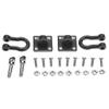 Dilwe RC Trailer Buckle, 4 Pcs RC Shackle Lock Catch Accessory, RC Crawler Trailer Tow Hook Hooks Buckle Winch Shackles RC Car Accessory Compatible with Axial SCX10 CC01 RC Car Parts(Black) view 4