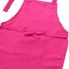 Alvivi Kids Chef Kitchen Costume Apron Hat Outfit Adjustable Bib Artist Apron for Cooking Baking Painting Crafting Rose Red 4-8 view 4