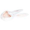 Bestjybt Plush Funny Bunny Rabbit Ears Hood Women Party Hats (White) view 3