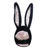 Bestjybt Plush Funny Bunny Rabbit Ears Hood Women Party Hats (Black) view 1