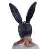 Bestjybt Plush Funny Bunny Rabbit Ears Hood Women Party Hats (Black) view 4