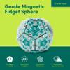 Speks Geode Magnetic Fidget Toy - Sensory Desk Toy for Adults & Teens 14+, Stress Relief Gift, Easter Basket Stuffer, Sphere, Aqua view 2