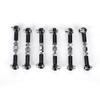 6PCS RC Adjustable Servo Links Tie Rod Set Fit for HSP/ZD Racing/Hpi/LRP/, 1/12 & 1/10 Drift Car Truck (Black) view 1