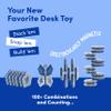 Speks Geode Magnetic Fidget Toy | Sensory Desk Toy for Adults & Teens 14+ | Stress Relief Gift | Sphere, Cobalt view 4