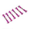 6PCS RC Adjustable Servo Links Tie Rod Set Fit for HSP/Redcat ZD Racing/Hpi/LRP/, 1/12 & 1/10 Drift Car Truck (Purple) view 2