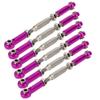 Dilwe RC Tie Rod, 81mm Adjustable Aluminum Servo Links Tie Rod Compatible with 1/10 RC Truck. 6PCS(Purple) view 2