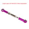 Dilwe RC Tie Rod, 81mm Adjustable Aluminum Servo Links Tie Rod Compatible with 1/10 RC Truck. 6PCS(Purple) view 3
