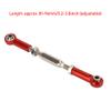 Dilwe RC Tie Rod, 81mm Adjustable Aluminum Servo Links Tie Rod Compatible with 1/10 RC Truck. 6PCS(Red) view 4