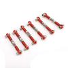 6PCS RC Adjustable Servo Links Tie Rod Set Fit for HSP/ZD Racing/Hpi/LRP/, 1/12 & 1/10 Drift Car Truck (red) view 2