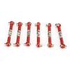 6PCS RC Adjustable Servo Links Tie Rod Set Fit for HSP/ZD Racing/Hpi/LRP/, 1/12 & 1/10 Drift Car Truck (red) view 3