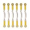 Dilwe RC Tie Rod, 81mm Adjustable Aluminum Servo Links Tie Rod Compatible with 1/10 RC Truck. 6PCS(Gold) view 1