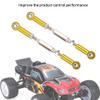 Dilwe RC Tie Rod, 81mm Adjustable Aluminum Servo Links Tie Rod Compatible with 1/10 RC Truck. 6PCS(Gold) view 2