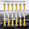 Dilwe RC Tie Rod, 81mm Adjustable Aluminum Servo Links Tie Rod Compatible with 1/10 RC Truck. 6PCS(Gold) view 3