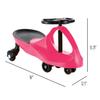 Wiggle Car Ride On Toy - No Batteries, Gears or Pedals - Twist, Swivel, Go - Outdoor Ride Ons for Kids 3 Years and Up by Lil' Rider (Hot Pink) view 2