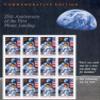 1994 25th Anniversary of The First Moon Landing, Collectible Souvenir Stamp Sheet of 12, Mint Never Hinged view 1