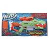 Nerf DinoSquad Rex-Rampage Motorised Blaster, 10-Dart Clip, 20 Darts, T-Rex Dinosaur Design, 8.6 x 61 x 34 cm view 1