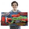 Nerf DinoSquad Rex-Rampage Motorised Blaster, 10-Dart Clip, 20 Darts, T-Rex Dinosaur Design, 8.6 x 61 x 34 cm view 3