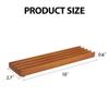 GSE Games & Sports Expert Domino Set of 4 Wooden Domino Trays Holders Organizer - Premium Tiles Holder Racks for Mexican Train, Chicken Foot and Other Games view 3