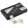 PUREPLAY Jumbo Classic Dominoes Double 6 Game SetIvory 28pcs Domino Set in Poatable PVC Case-Family Nights,Party Favors,Travel and Anytime Use,2-4 Players view 1