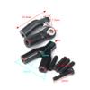 QUE-T Black Metal Front Rear Axle Set for 1/10 Scx10 90028 RC Model Crawler Car view 3