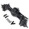 QUE-T Black Metal Front Rear Axle Set for 1/10 Scx10 90028 RC Model Crawler Car view 4