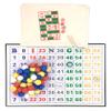 Tapp Collections Multi Color Plastic Bingo Ball Set - Balls with Flat Surface + Foldable Checkerboard + Drawstring Canvas Bag view 1