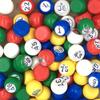 Tapp Collections Multi Color Plastic Bingo Ball Set - Balls with Flat Surface + Foldable Checkerboard + Drawstring Canvas Bag view 2