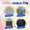 144 PCS Jumbo Washable Sidewalk Chalk Set Non-Toxic Jumbo Chalk for, Painting on Chalkboard, Playground, Blackboard, and Outdoor Art Play (144) view 4