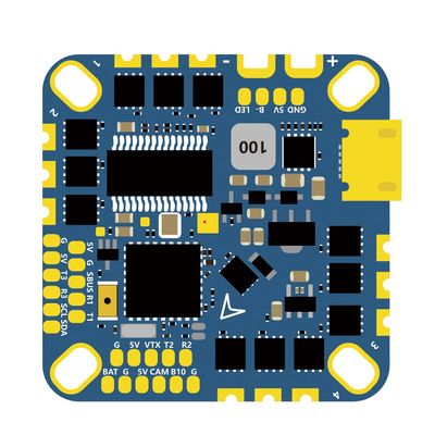 FEICHAO F411 20A ESC AIO 2S-5S BLHELI_S Flight Controller MPU6000 Compatible with Frsky/Futaba/Flysky/TBS Crossfire/DSM-X DSM-2 Receiver (20A)