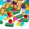 Feleph Treasure Accessories Money Building Blocks Set Jewel Chest, Gems Diamonds, Bullion Electroplated Gold Tile Silver Bar, Power Crystals, Coins, Goblet, 100 Dollar Bill Cash Toy Brick view 4