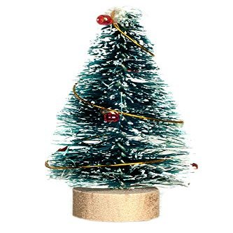 Dolls House Snowy Christmas Tree Miniature 1:12 or 1:24 Ornament Accessory