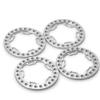 4PCS Metal 1.9 Rims Replacement Wheel Beadlock Ring for 1/10 RC Axial SCX10 (Silver) view 1