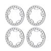 4PCS Metal 1.9 Rims Replacement Wheel Beadlock Ring for 1/10 RC Axial SCX10 (Silver) view 2