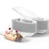Super Fun Recyclable Banana Split Boats 100 Pack. Best Long 12 Oz Disposable Ice Cream Sundae Bowls. Perfect Plastic Sunday Cups for a Social or Kids Birthday Party. Great Clear Boat for Carnival. view 1