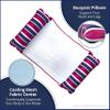 Aqua Original 4-in-1 Monterey Hammock XL Pool Float & Hammock - Multi-Purpose, Inflatable Pool Floats for Adults - Patented Thick, Non-Stick PVC Material  Navy/Burgundy Stripe view 2