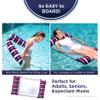 Aqua Original 4-in-1 Monterey Hammock XL Pool Float & Hammock - Multi-Purpose, Inflatable Pool Floats for Adults - Patented Thick, Non-Stick PVC Material  Navy/Burgundy Stripe view 4